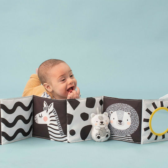 Taf Toys Activity Book Activity Book Savannah Black & White made of Fabric for 0++ Months