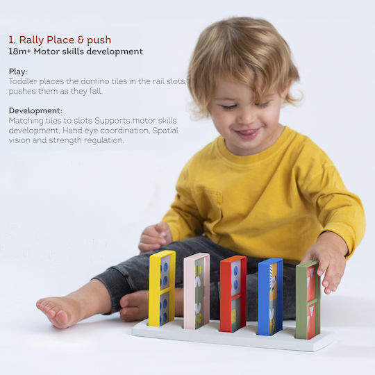 Taf Toys Βρεφικό Παιχνίδι My 1st Domino Rally για 18+ Μηνών