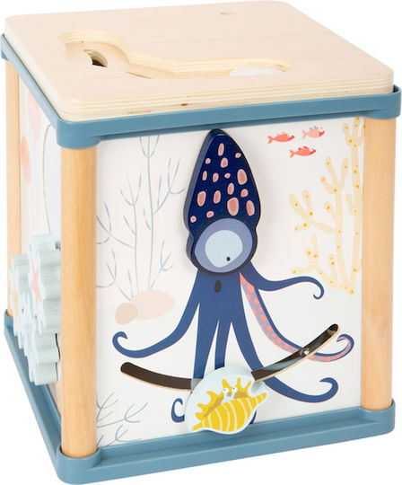 Small Foot Shape Sorting Toy Underwater World made of Wood with Sounds for 12++ Months