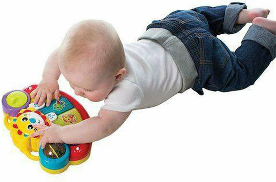 Playgro Музикален инструмент Lion Activity Kick Toy Piano с музика и светлина за 12++ месеца