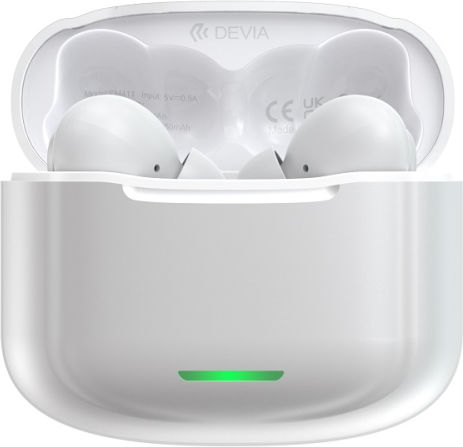 Devia Star E1 In ear Bluetooth хендсфри Слушалки с Кутийка за Зареждане Бял