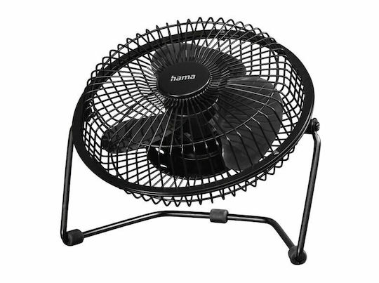 HAMA Metal Ανεμιστηράκι USB USB Table Fan 20 cm Black