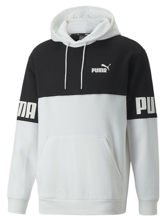 Power Colorblock Sweatshirt mit Kapuze White / Black