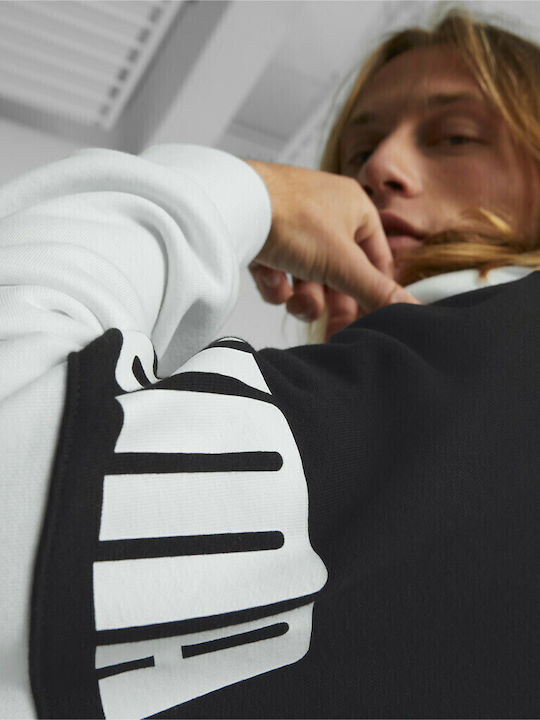 Power Colorblock Sweatshirt mit Kapuze White / Black