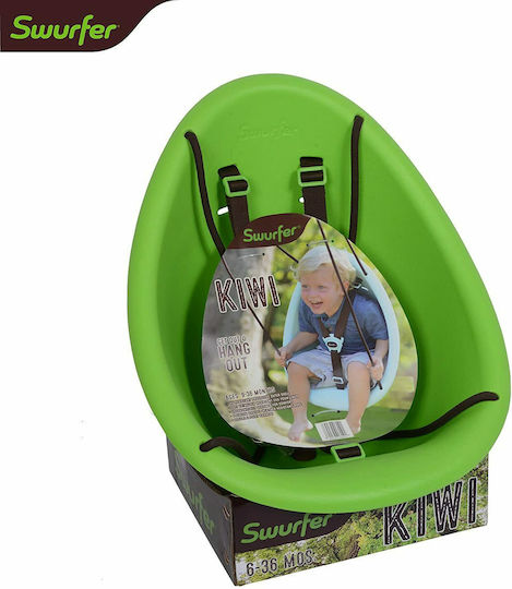 Flybar Κούνια με Ζώνη Ασφαλείας Πλαστική Kiwi Πράσινη