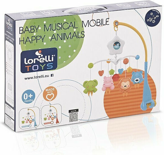 Lorelli Mobile for Cot with Music, Rotation, and Projector Sky for 0++ Months