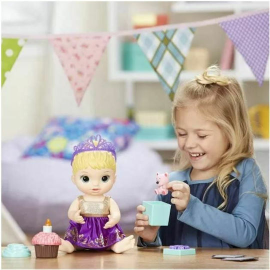 Hasbro Baby Alive Σετ με Μωρό Κούκλα Cupcake Birthday Baby Blonde για 3+ Ετών