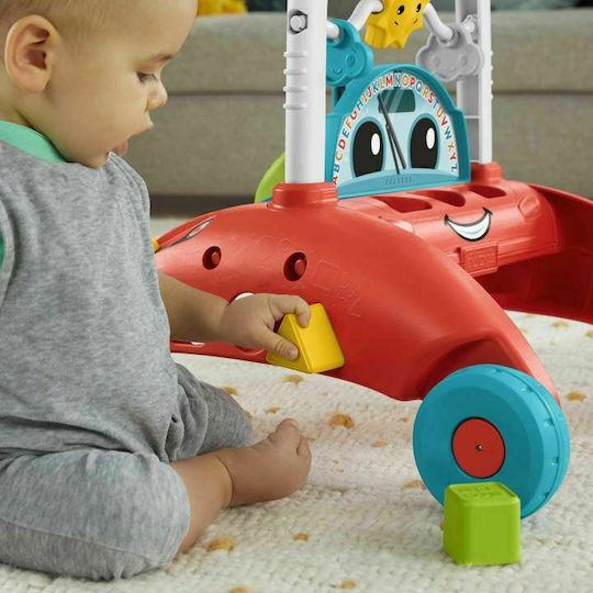 Fisher Price Laugh & Learn 2-Sided Speed Car for 6+ Months with Sounds Red