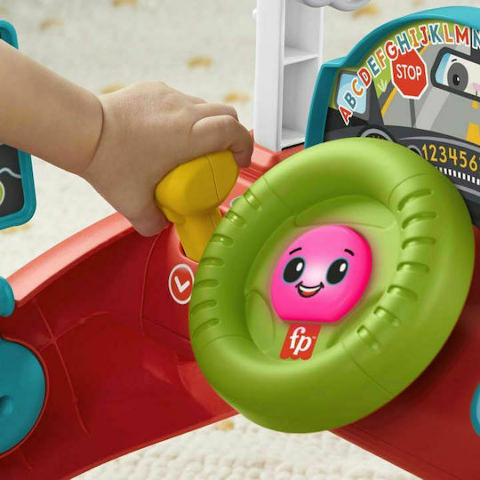Fisher Price Laugh & Learn 2-Sided Speed Car for 6+ Months with Sounds Red