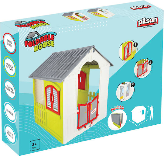 Pilsan Plastic Kids Playhouse Multicolour Foldable 110x92x109cm