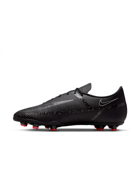 Nike Phantom GT2 Club FG/MG Χαμηλά Ποδοσφαιρικά Παπούτσια με Τάπες Μαύρα