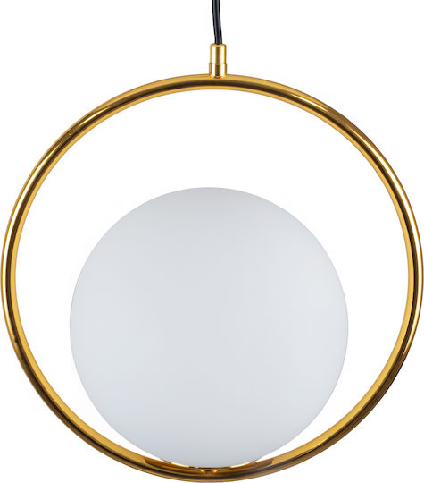 GloboStar Madrid Pendant Light Gold Ball with Socket E27 30x20x30cm