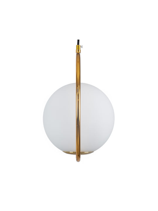 GloboStar Madrid Hängelampe Gold Kugel mit Fassung E27 30x20x30cm.