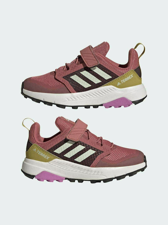 Kids Hiking Shoes Terrex Trailmaker Waterproof Wonder Red / Linen Green / Pulse Lilac