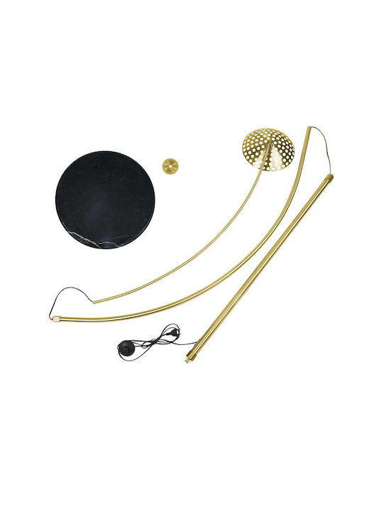 GloboStar Prague Stehleuchte H220xB210cm. mit Fassung für Lampe E27 Gold