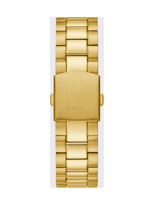 Guess Connoisseur Men's Watch 42mm Battery with Gold Metal Bracelet