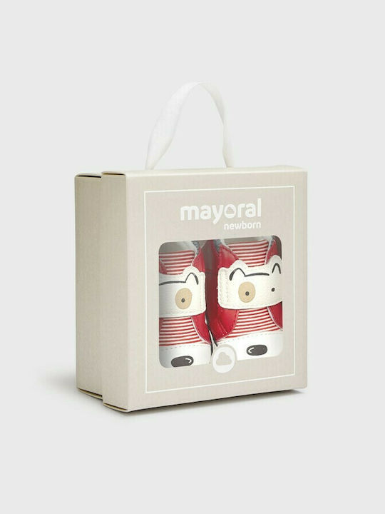 Mayoral Βρεφικά Sneakers Αγκαλιάς Κόκκινα