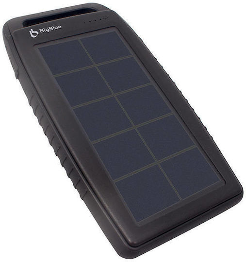 Bigblue SL-CP001B Ηλιακό Power Bank 10000mAh με 2 Θύρες USB-A Μαύρο