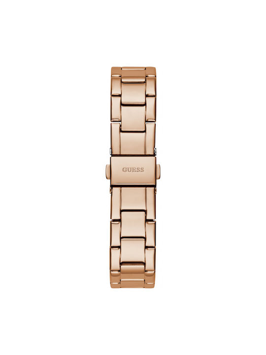 Guess Cosmic Watch Chronograph with Pink Gold Metal Bracelet