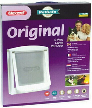 Pet Safe Staywell Πόρτα Σκύλου & Γάτας από Πλαστικό σε Λευκό Χρώμα 35.6 x 30.5εκ.