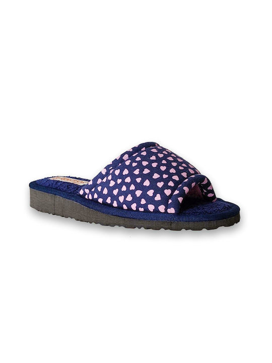 Kolovos 26 Terry Women's Slipper In Navy Blue Colour