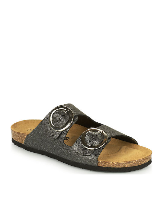 Brigate Women's Flat Sandals in Black Color