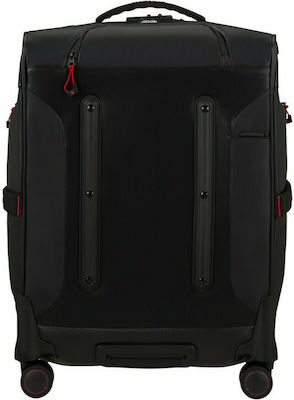 Samsonite Ecodiver Cabin Travel Suitcase Fabric Black with 4 Wheels Height 55cm.