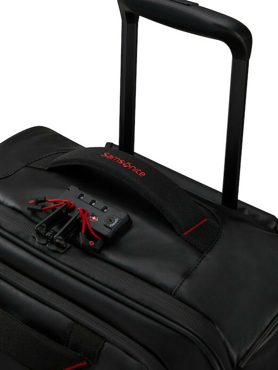 Samsonite Ecodiver Cabin Fabric Black Suitcase with 4 Wheels Height 55cm