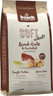 Bosch Petfood Concepts Soft Adult 2.5kg Trockenfutter ohne Getreide für erwachsene Hunde mit Ente und Kartoffeln