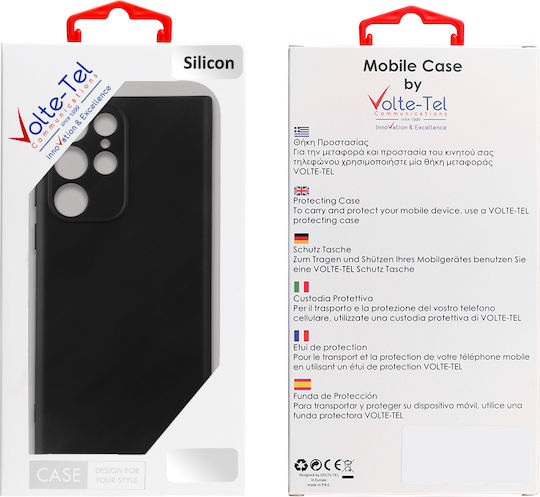 Volte-Tel Back Cover Σιλικόνης με Λουράκι Μαύρο (Nokia G11/G21)