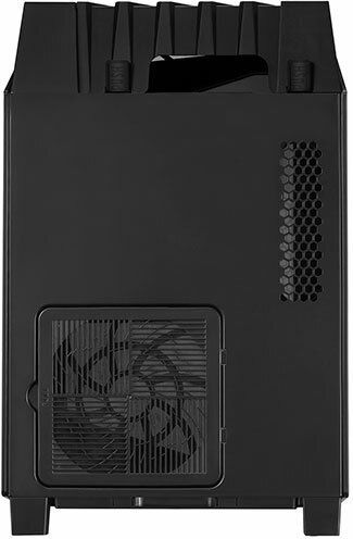 Silverstone LD03-AF Gaming Mini Tower Computer Case with Side Window Black