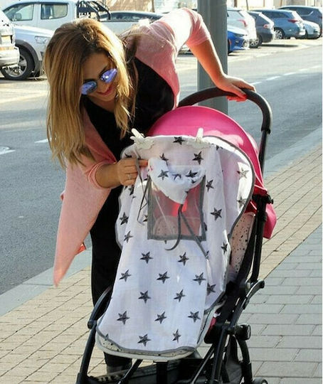 Minene Sunshade Stroller Pink Bamboo