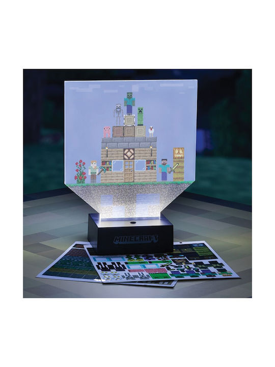 Paladone Kinder Dekorative Lampe Minecraft Build Mehrfarbig