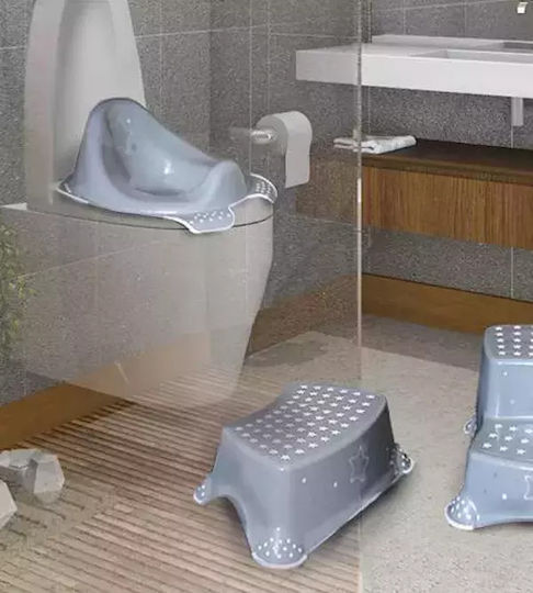 FreeOn Kleinkind Toiletten-Sitz Stars mit Harter Oberfläche Gray