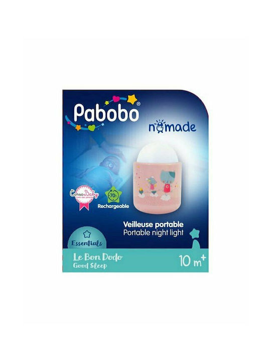 Pabobo Φωτάκι Νυκτός LED Ρεύματος Ροζ Ψυχρό