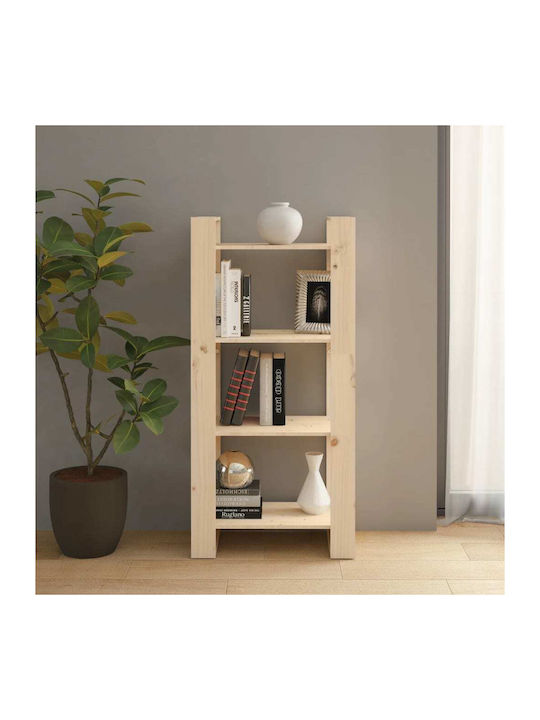 Bookcase Beige 60x35x125cm