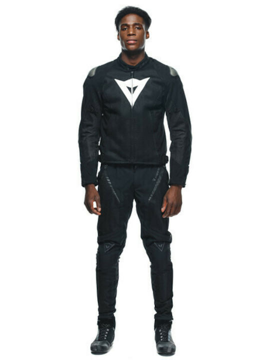 Dainese Energyca Air Tex Herren Motorradjacke 4 Jahreszeiten Black/Black