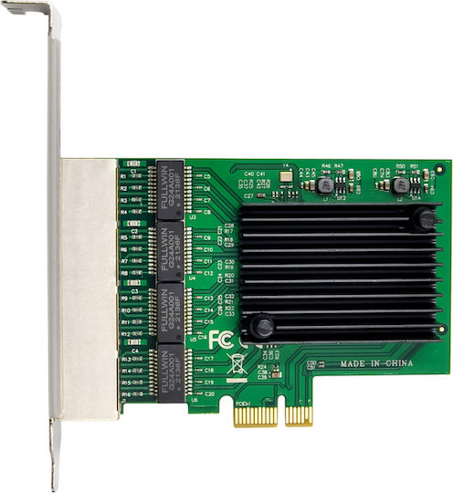 Powertech Ενσύρματη Κάρτα Δικτύου Gigabit (1Gbps) Ethernet PCI-e
