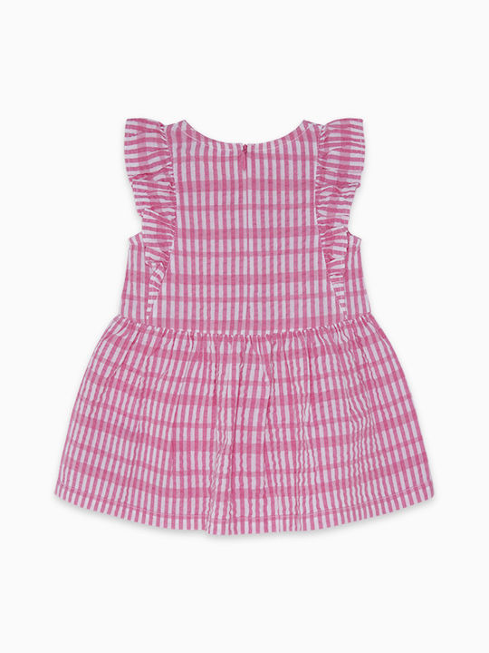 Tuc Tuc Kids Dress Checked Sleeveless Pink