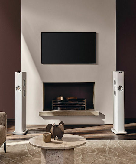 Kef LS60 Αυτοενισχυόμενα Ηχεία με Wi-Fi & Bluetooth 500W (Ζεύγος) Λευκά