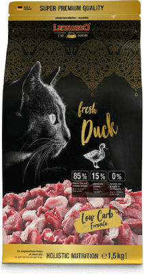 Leonardo Fresh Duck Low Carb Dry Food for Adult Cats with Duck 4kg