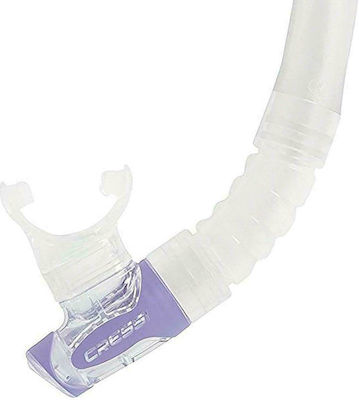 CressiSub Gamma Snorkel Transparent with Silicone Mouthpiece