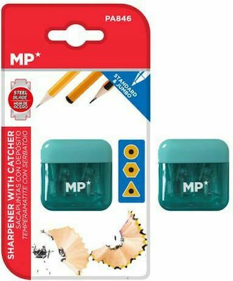 MP PA846 Plastic Pencil Sharpener Green Barrel