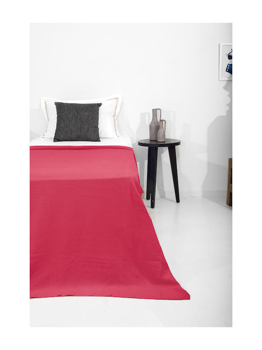 Family Enterprise Pique Single Blanket 170x250cm Fuchsia