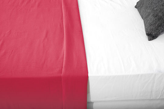 Family Enterprise Pique Single Blanket 170x250cm Fuchsia