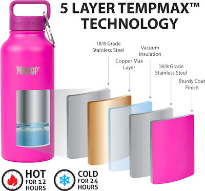 Healthy Human Stein Bottle Μπουκάλι Θερμός Poppin Pink 946ml