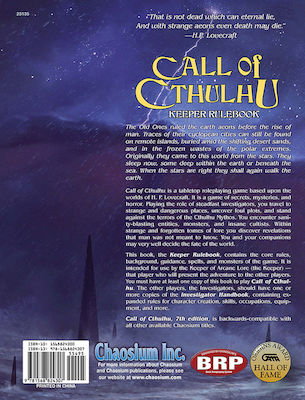 Chaosium Inc. Call of Cthulhu Keeper Rulebook Guide