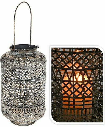 Palma Emporio Laterne Metallisch Silber 32x32x18cm 1Stück