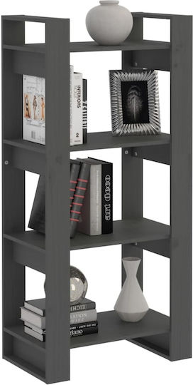 Bibliothek Grau 60x35x125cm
