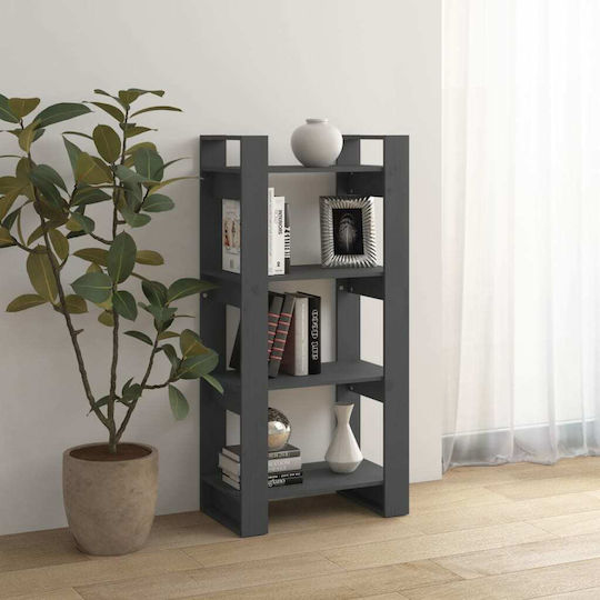 Bibliothek Grau 60x35x125cm